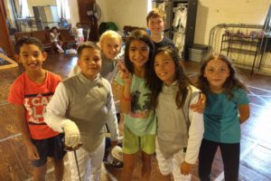 Youth fencers, group photo