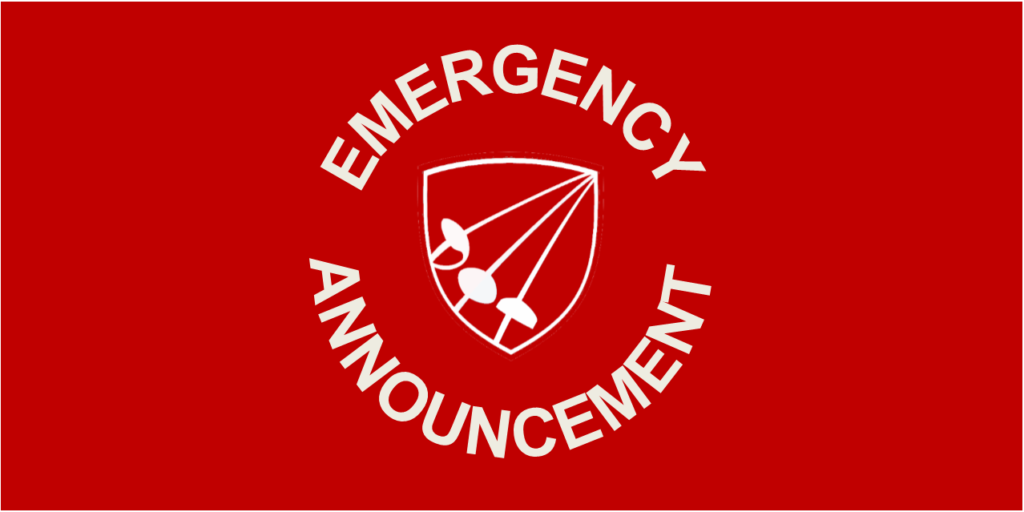 AAFA logo emergency announcement banner