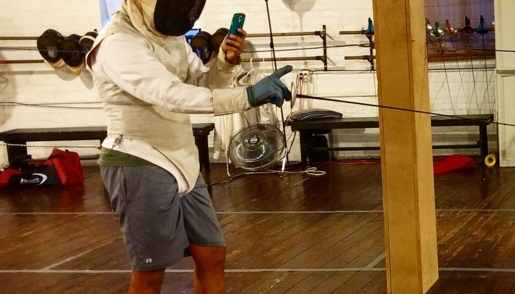 fencing with phone